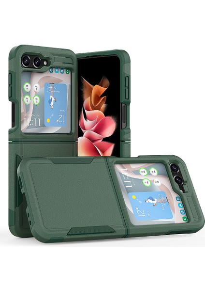 Samsung Galaxy Z Flip 4 Halkalı Darbeye Dayanıklı Telefon Kılıfı (Yurt Dışından)