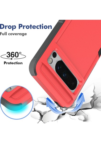 Google Pixel 8 Pro 5g Darbeye Dayanıklı Telefon Kılıfı ve Halka Standı (Yurt Dışından)