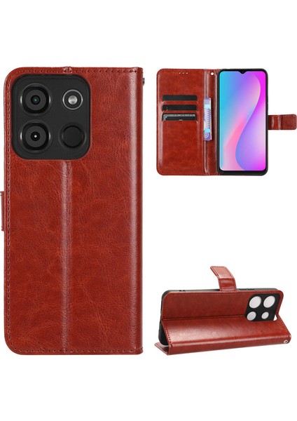 Itel A70/A665L Deri Cüzdan Telefon Kılıfı (Yurt Dışından)
