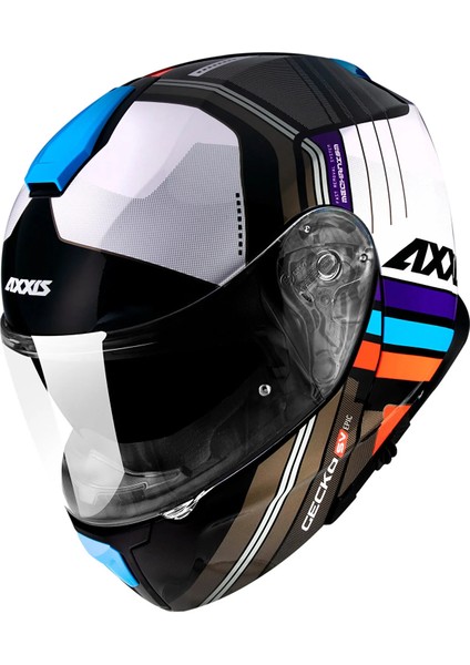 Axxıs Gecko Sv Epıc B7 Gloss Blue Çene Açılır Kask modelleri