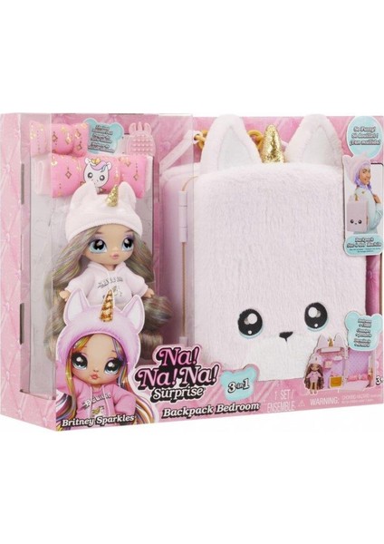 Na!na!na! Surprise 3'ü 1 Arada Büyük Sırt Çantalı Set - Britney Sparkles 592358