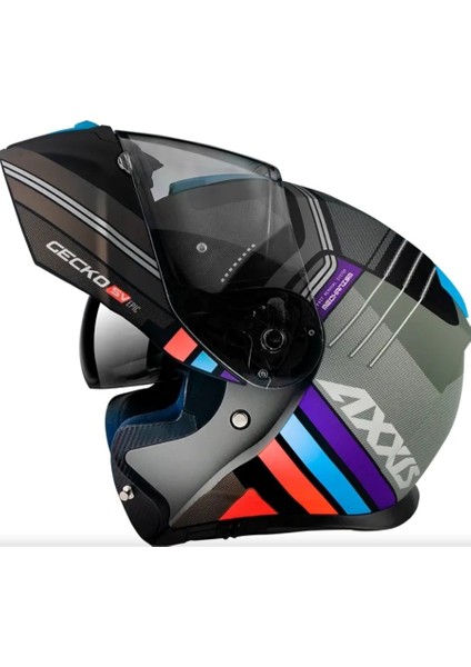 Axxıs Gecko Sv Epıc B1 Matt Black Çene Açılır Kask fiyatları