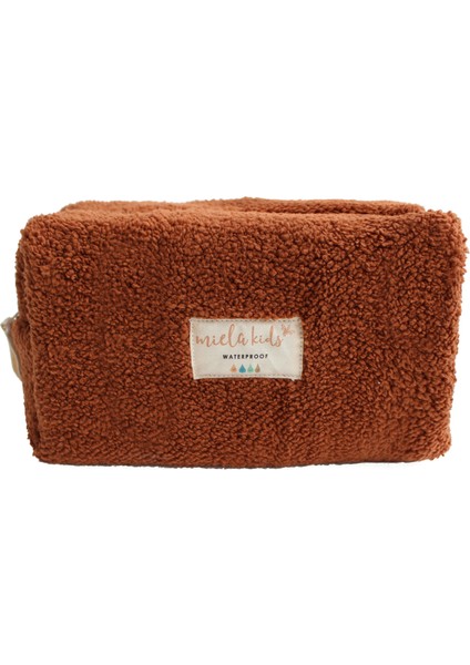 Peluş Su Geçirmez Bakım ve Makyaj Çantası - Kahve fiyatları