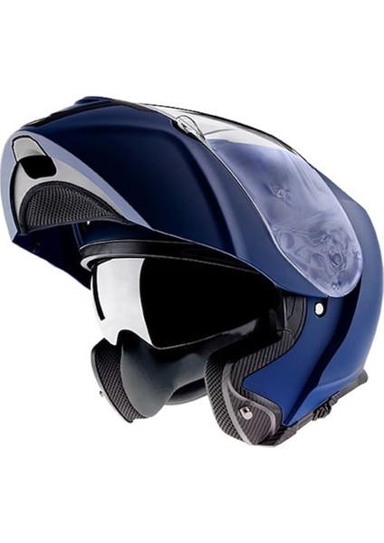 Axxıs Gecko Sv Solıd A7 Matt Blue Çene Açılır Kask