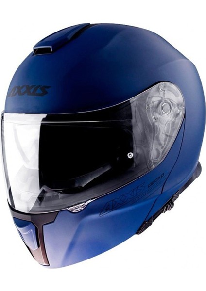 Axxıs Gecko Sv Solıd A7 Matt Blue Çene Açılır Kask fiyatları