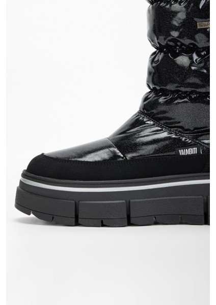 Abriana Kadın Siyah Parıltı Deri & Tekstil Kar Botu 1020 1725-VAL Bn Bot SK23/24 modelleri