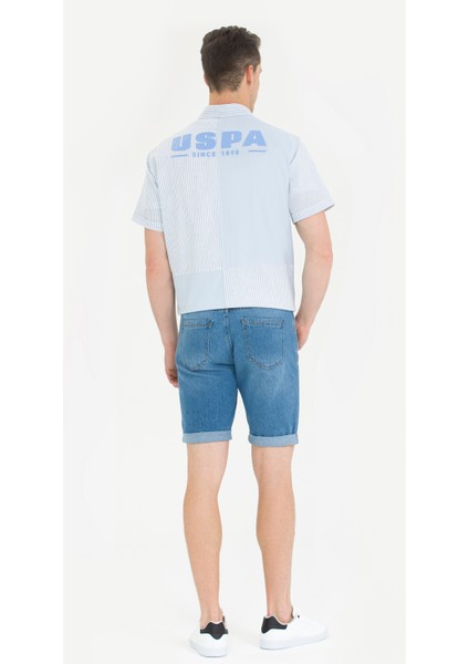 U.S. Polo Assn. Erkek Açık Mavi Jean Şort 50264296-DN0021