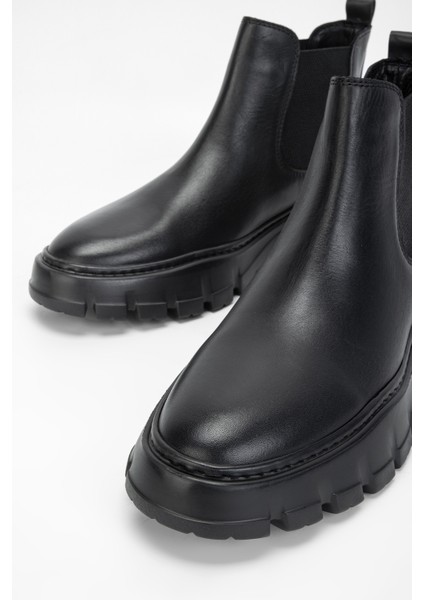 Aegis Erkek Siyah Deri Casual Bot 381 19673 Erk Bot SK23/24 modelleri