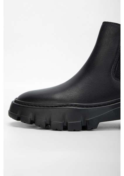 Aegis Erkek Siyah Deri Casual Bot 381 19673 Erk Bot SK23/24 fırsatları