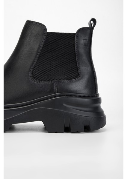 Aegis Erkek Siyah Deri Casual Bot 381 19673 Erk Bot SK23/24 indirimleri