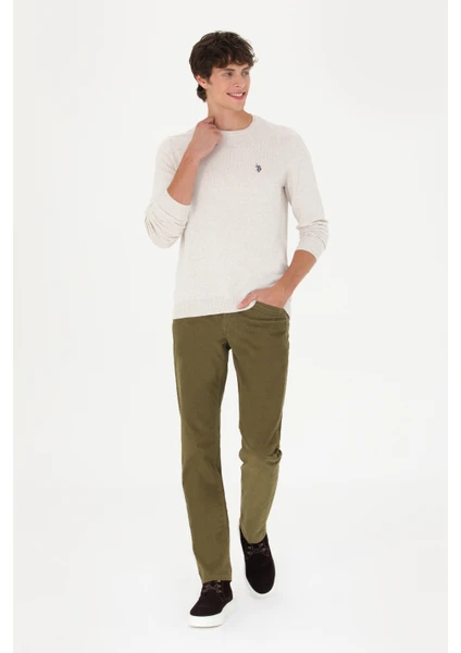 U.S. Polo Assn. Erkek Haki Pantolon (Kanvas-Chino) 50272268-VR027