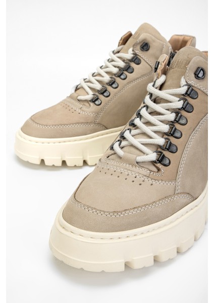 Alanzo Erkek Bej Nubuk Deri Casual Bot 381 19677 Erk Bot SK23/24 modelleri
