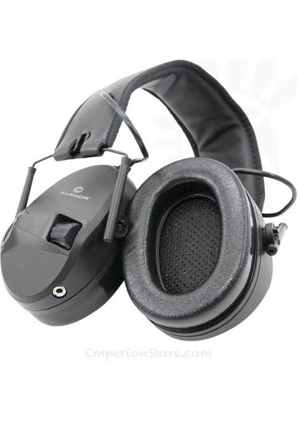 Earmor M30 Aktif Koruma Atış Kulaklığı Siyah