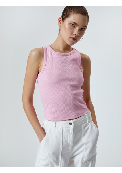 Ribanalı Basic Atlet Pamuklu Slim Fit