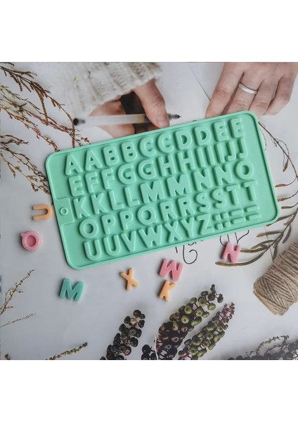 1pcs Renk Rasgele Mektup Çikolata Silikon Mold Alfabet Kukusu Kandi Kek Mold Bakış Pasta Tepsi Aracı Kes Değerlendirmiş Mutfak Aksesörleri (Yurt Dışından) fırsatları