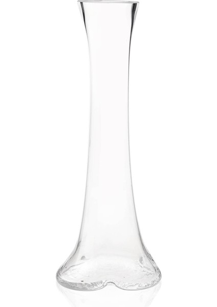 Fil Ayağı Dekoratif Cam Vazo - Şeffaf - 40 cm fiyatları
