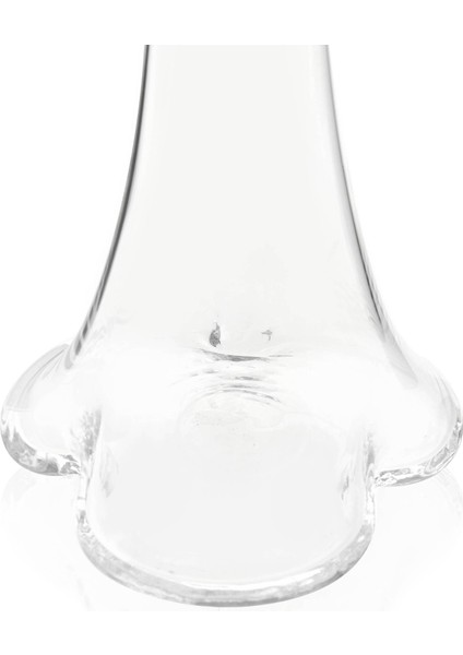 Fil Ayağı Dekoratif Cam Vazo - Şeffaf - 40 cm modelleri