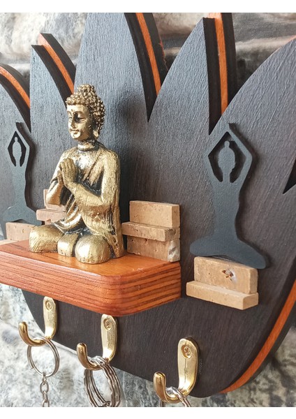 Buda Buddha Anahtar Askısı