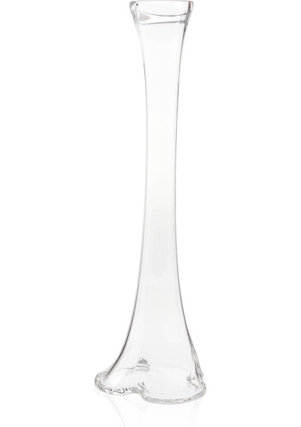 Fil Ayağı Dekoratif Cam Vazo - Şeffaf - 60 cm fiyatları