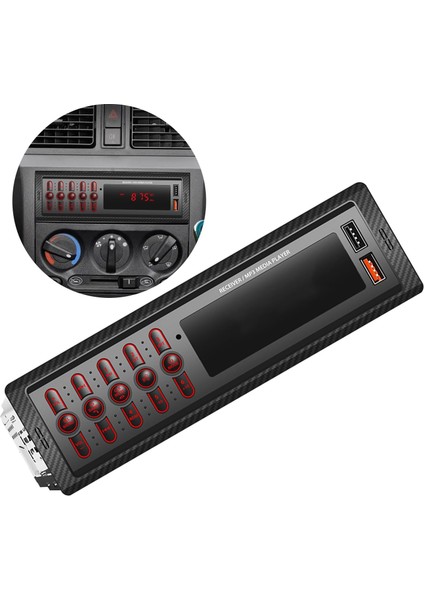 Araç Dijital Ekran Fm Mp3 Çalar Eller Serbest Arama Kablosuz Bluetooth Uyumlu USB Otomatik Stereoses Radyo Elektroniği USB Kart Okuyucu Araç Müzik Çalar Hoparlörlü ve Bluetooth Uyu (Yurt Dışından) fiyatları