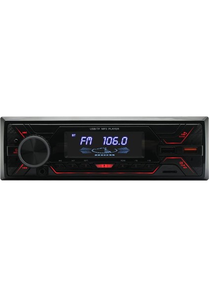 Vıgortherıve 1din Araba Radyo Bluetooth Autoradio Aux Girişi Mp3 Çalar Fm Çift USB Eq Otomatik Stereo Dijital Ses Müzik (Yurt Dışından)