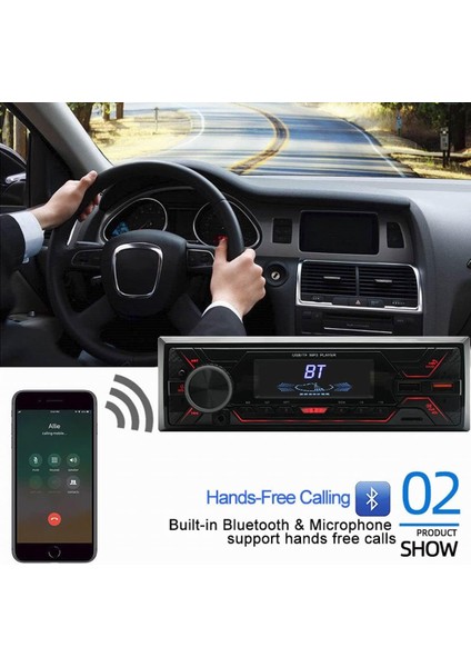 Vıgortherıve 1din Araba Radyo Bluetooth Autoradio Aux Girişi Mp3 Çalar Fm Çift USB Eq Otomatik Stereo Dijital Ses Müzik (Yurt Dışından) modelleri