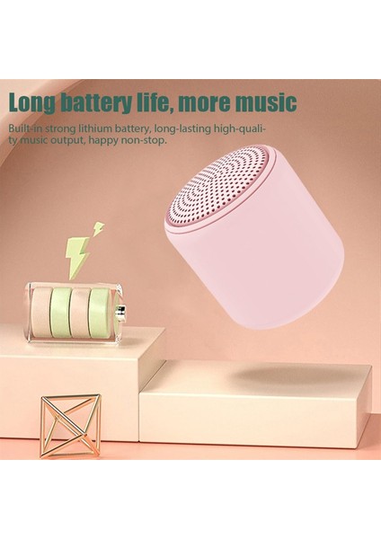 Mini Bluetooth Hoparlör Telefon Bilgisayarı Için Yüksek Ses Kutusu Taşınabilir Kablosuz Hoparlör Araba Müzik Mp3 Stereo Subwoofer Kutusu (Renk: Safir Mavi, Boyut: 1size) (Yurt Dışından)