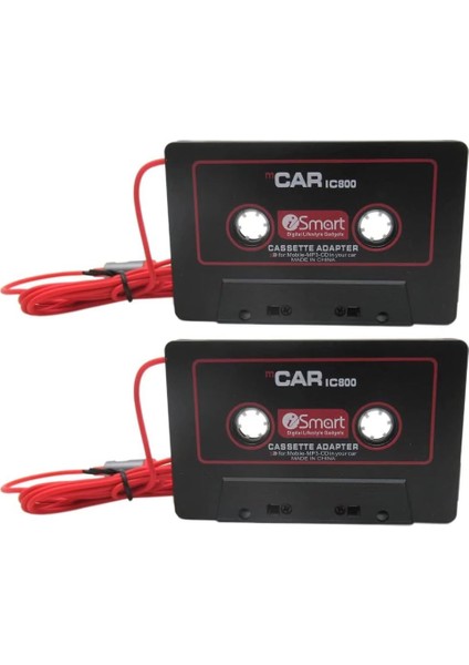 Kalite-Yüksek 1 Çift Ses Aux Araç Kaset Teyp Adaptörü Dönüştürücü 3.5 mm iPhone Ipod Mp3 ile Uyumlu Android Dayanıklı (Yurt Dışından)