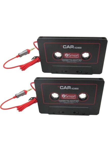 Kalite-Yüksek 1 Çift Ses Aux Araç Kaset Teyp Adaptörü Dönüştürücü 3.5 mm iPhone Ipod Mp3 ile Uyumlu Android Dayanıklı (Yurt Dışından)
