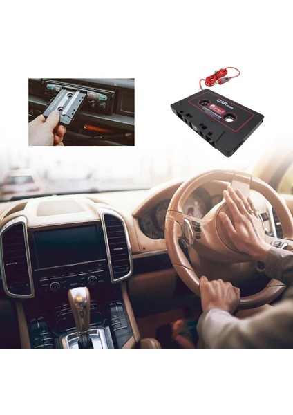 Kalite-Yüksek 1 Çift Ses Aux Araç Kaset Teyp Adaptörü Dönüştürücü 3.5 mm iPhone Ipod Mp3 ile Uyumlu Android Dayanıklı (Yurt Dışından)