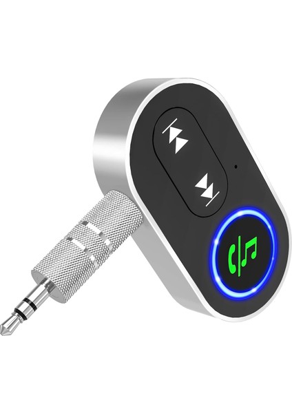Araba Için Bluetooth Aux Alıcısı, Araba Stereo Için Bluetooth 5.1 Aktif Gürültü Engelleme Kablosuz Ses Alıcısı/ev Hoparlörü/kablolu Kulaklık/müzik/eller Serbest Arama, 16 Saat Pil (Yurt Dışından)