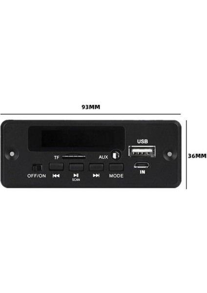 Güç Amplifikatörü Mp3 Çalar Modülü ile Araba 12 V Bluetooth Ses Alıcısı Dekoder Kurulu (Yurt Dışından)