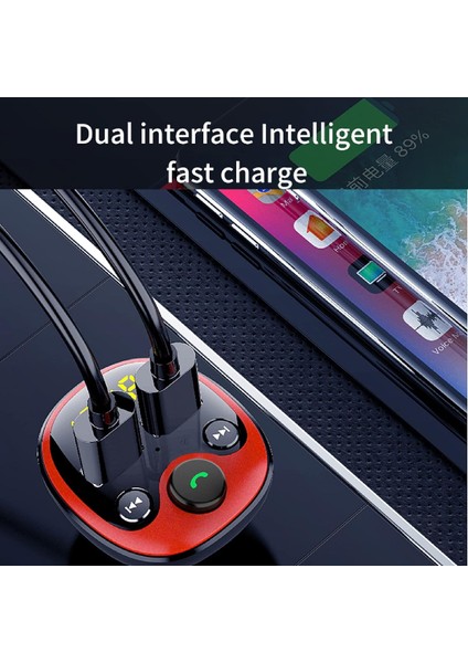 Araba Mp3 Çalar Dijital Ekran Bluetooth Uyumlu 5.0 Güvenilir Yüksek Hızlı Bt Oynatıcı (Yurt Dışından)