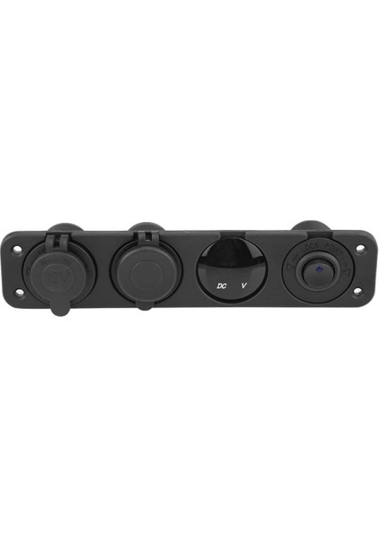 Usb, Çok Işlevli Çift USB Araç 4 Delikli Panel Çıkışı Ar Cep Telefonu Gps Mp3 Kamera Tablet (Mavi Işık) (Yurt Dışından)