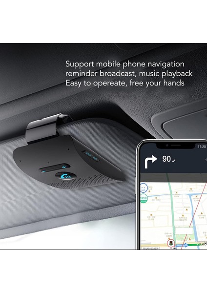 Bluetooth Araç Hoparlörü, Araç Hoparlörü Bluetooth Hoparlör Kablosuz Güneşlik Ses Alıcısı Adaptörü Handsfree Konuşma Için Arka Klipsli Handsfree Mp3 Hoparlör (Yurt Dışından) fırsatları