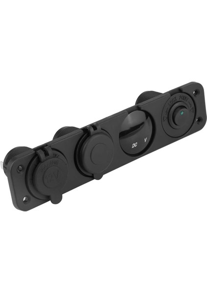 Usb, Çok Işlevli Çift USB Araç 4 Delikli Panel Çıkışı Ar Cep Telefonu Gps Mp3 Kamera Tablet (Yeşil Işık) (Yurt Dışından)