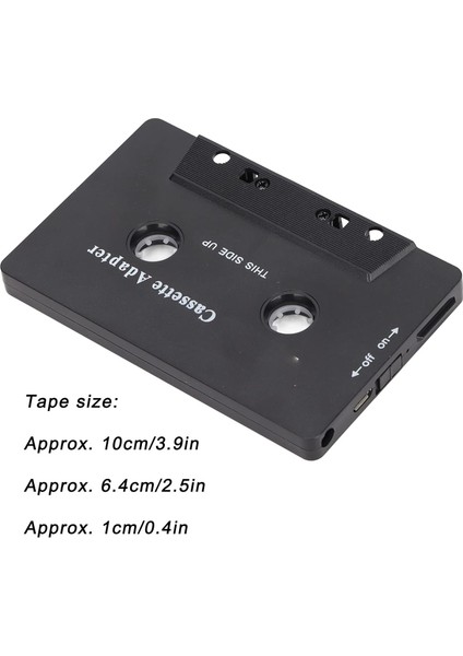 Araç Ses Alıcısı, 300MAH Bluetooth Kasetten Stereo Sesli Aux Adaptörüne, Çok Işlevli Yardımcı Naylon Kablo Bant Adaptörü, Araç Tableti Için (Yurt Dışından)