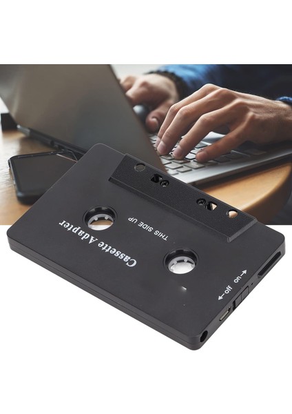 Araç Ses Alıcısı, 300MAH Bluetooth Kasetten Stereo Sesli Aux Adaptörüne, Çok Işlevli Yardımcı Naylon Kablo Bant Adaptörü, Araç Tableti Için (Yurt Dışından)