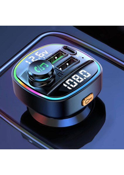 Araba Mp3 Adaptörü Evrensel Akıllı Pratik Qc3.0 Pd Akıllı Araba Müzik Çalar C22 (Yurt Dışından)