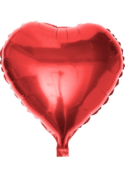 Sevgiliye Özel Kutlama Aşk 18 Inc Kalp Kırmızı Renk Folyo Balon