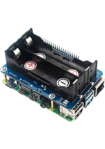 Raspberry Pi Için Kesintisiz Güç Kaynağı - Ups Hat Kararlı 5V Güç Çıkışı