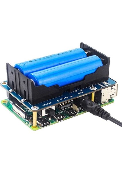 Raspberry Pi Için Kesintisiz Güç Kaynağı - Ups Hat Kararlı 5V Güç Çıkışı