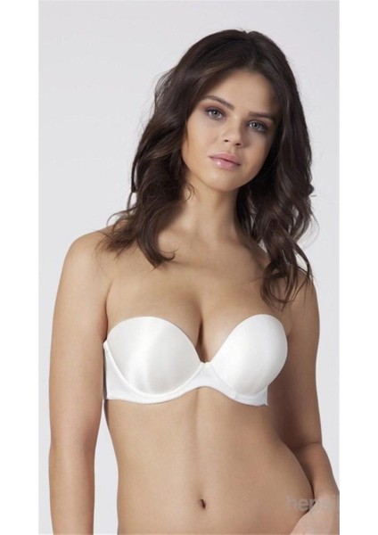Cindy 2 Beden Büyük Gösteren Straplez Sütyen