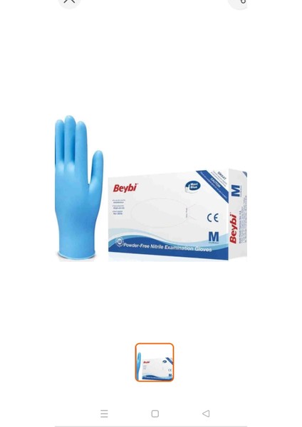 Nitril Pudrasız Eldiven 2 Paket ( 200 Adet)