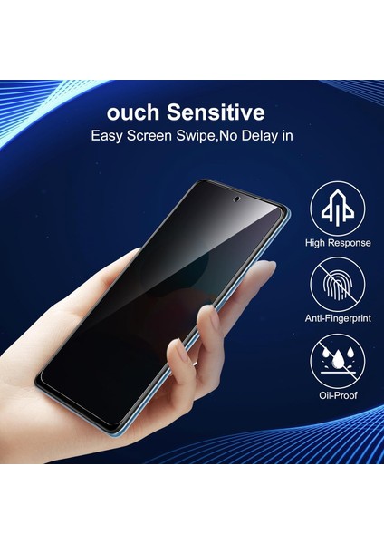 Xiaomi Redmi Note 10 - Note 10S Uyumlu Hayalet Ekran Koruyucu Cam 5d Privacy Yandan Görünmez Gizlilik Sağlayan Ekran Koruyucu Camı Tam Kaplar