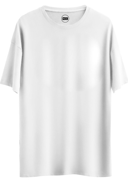 Regular Relax Kalıp Baskısız Düz Unisex %100 Pamuklu T-Shirt