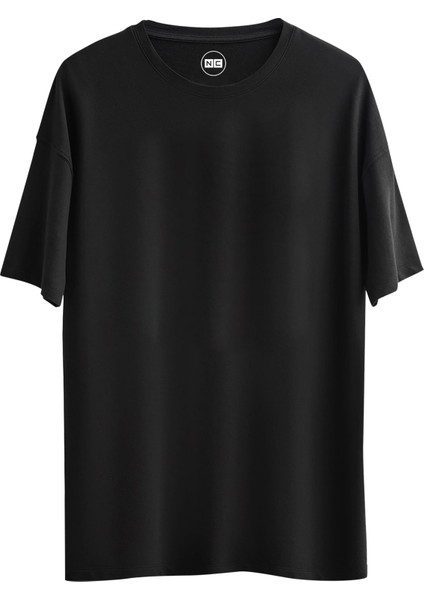 Regular Relax Kalıp Baskısız Düz Unisex %100 Pamuklu T-Shirt