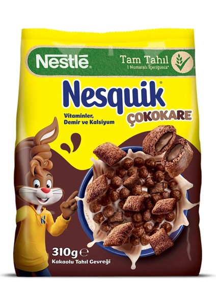 Nesquik Çokokare Mısır Gevreği 310 gr x 3 Adet