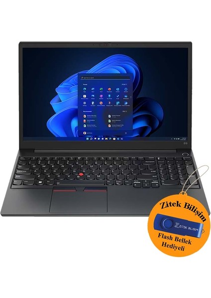 Thinkpad E16 Gen 1 Intel I5 1335U 16 GB 1 TB(512+512) SSD WIN11 Home 21JQS1TTZX ZI712 + Zitek 16 GB Flash Bellek