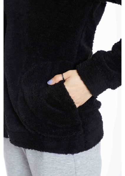 Welsoft Ceket Polar Kışlık Peluş Kapşonlu Ceket modelleri